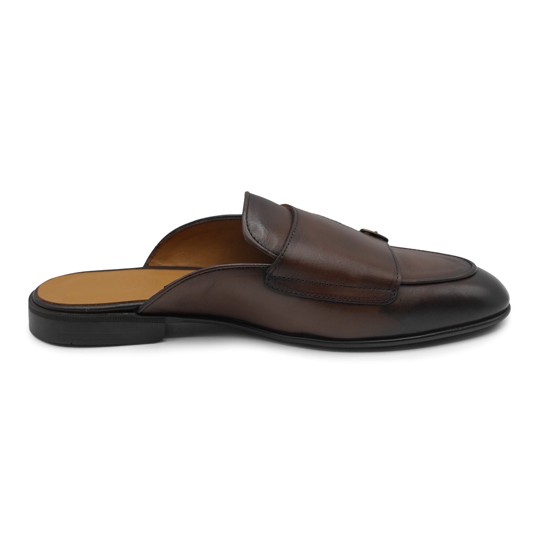 6548 - Classic Double Monk Leather Mule