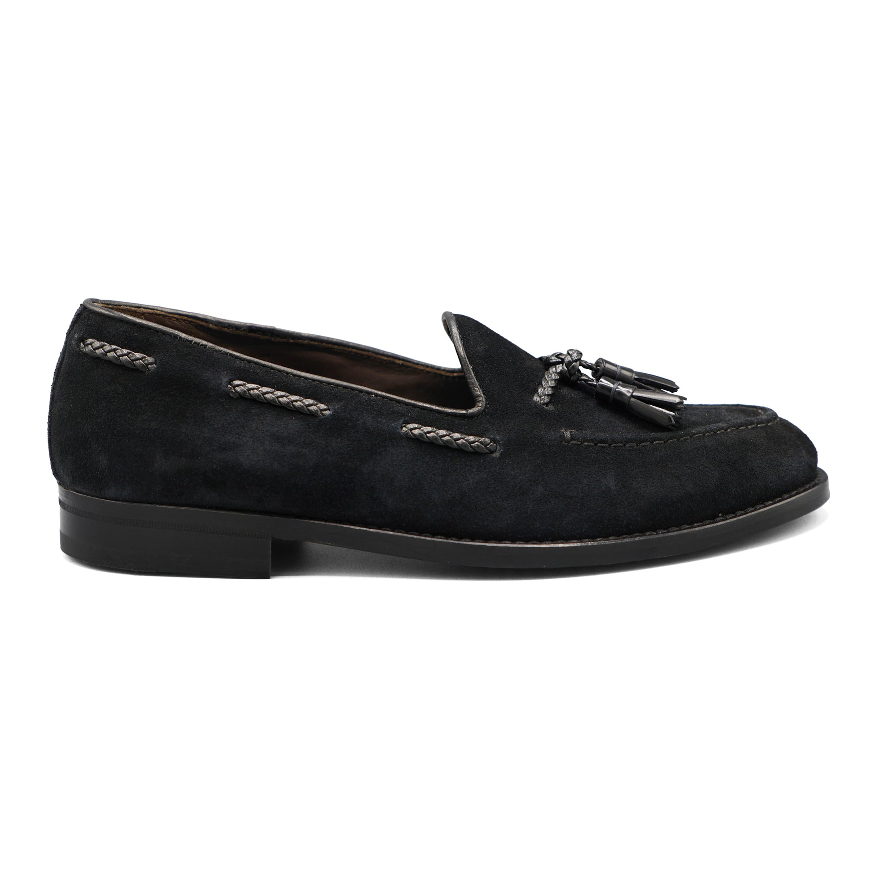 PM0H2 - Classic Black Suede Loafer