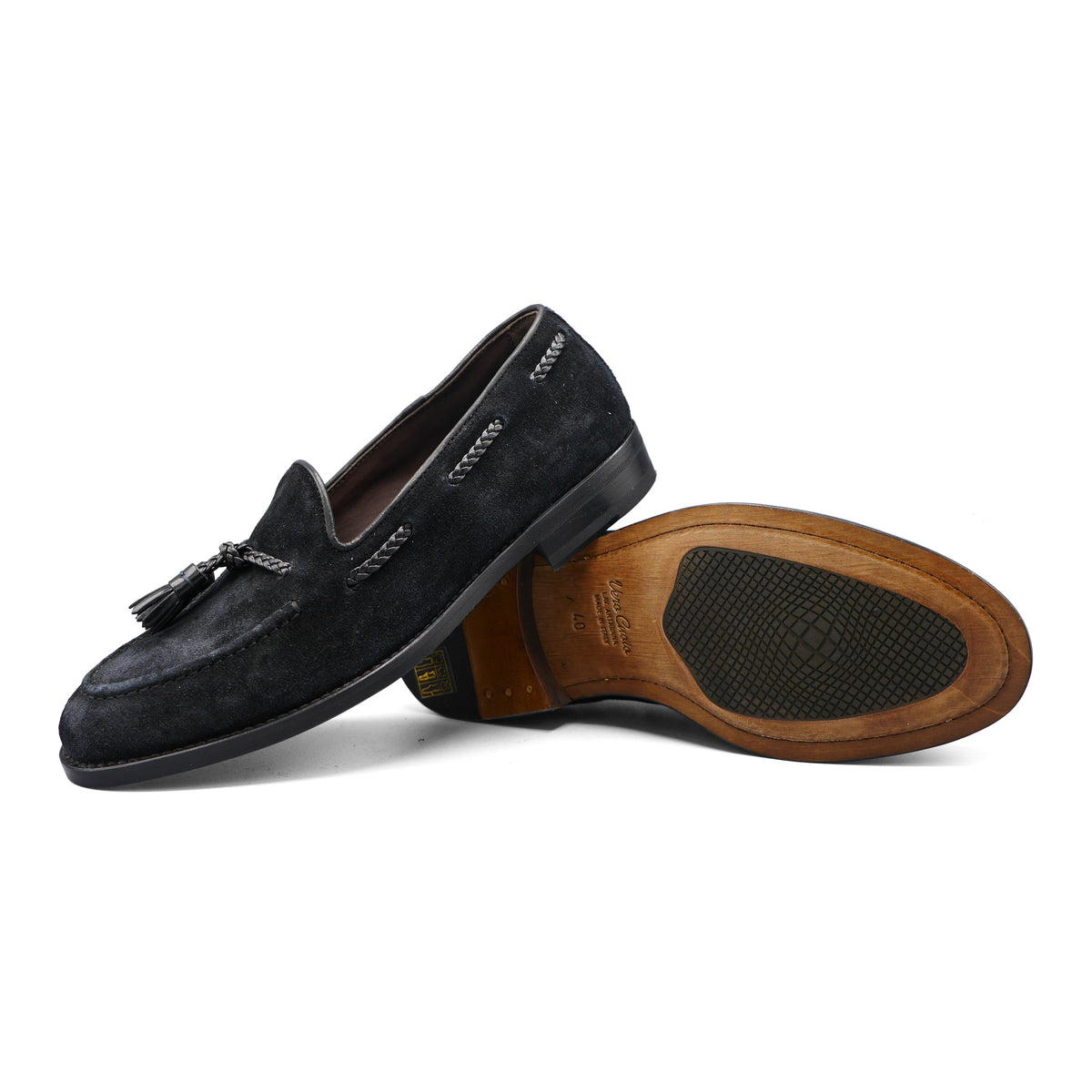PM0H2 - Classic Black Suede Loafer