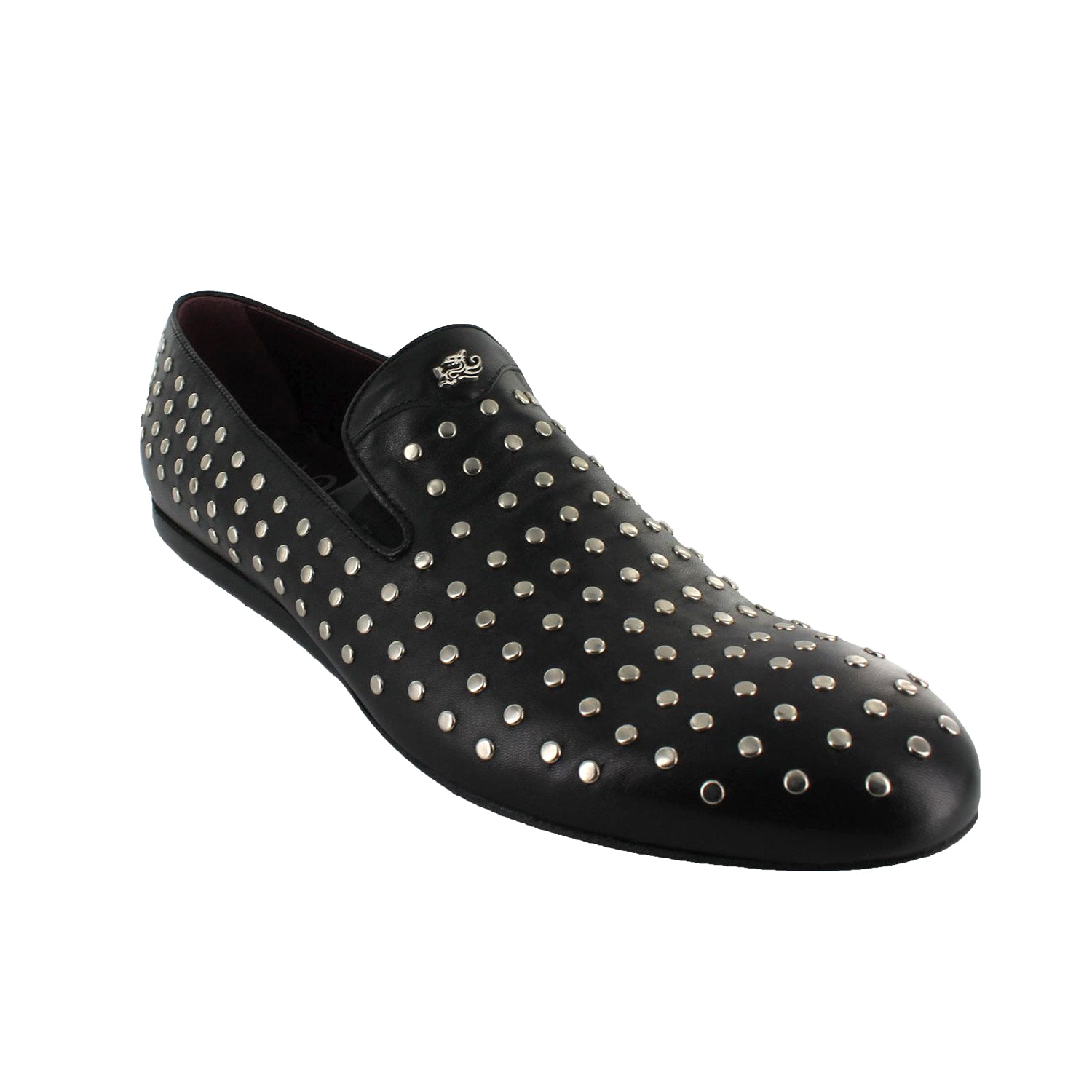 3210 - Black Studded Slipper